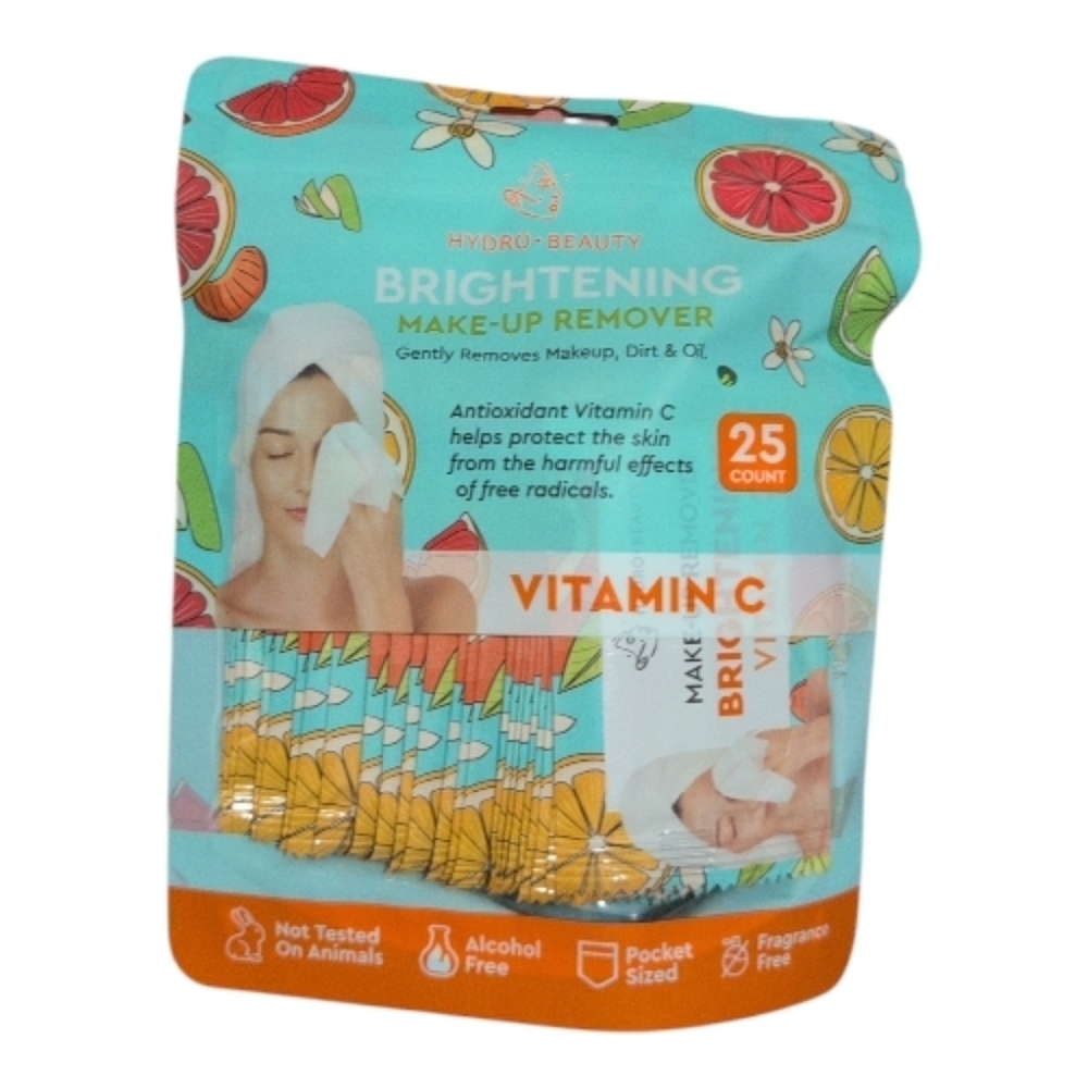 Hydro Beauty Brightening Makeup Remover Wipes Vitamin C